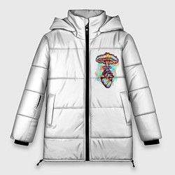 Куртка зимняя женская Ядерное сердце, цвет: 3D-черный