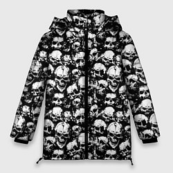 Куртка зимняя женская Screaming skulls, цвет: 3D-черный