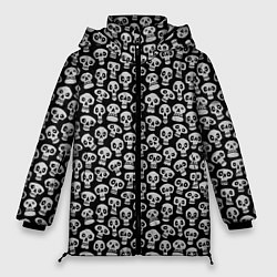 Куртка зимняя женская Funny skulls, цвет: 3D-светло-серый
