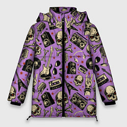 Куртка зимняя женская Rock n Roll alive!, цвет: 3D-светло-серый