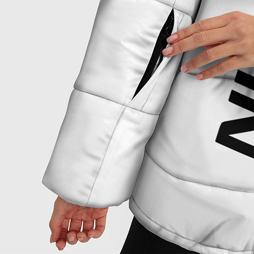 Женская зимняя куртка Nissan xtrail / 3D-Черный – фото 5
