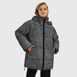 Куртка зимняя женская Коллекция Get inspired! Абстракция Fl-47 Дополнени, цвет: 3D-светло-серый — фото 2