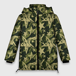 Куртка зимняя женская Star camouflage, цвет: 3D-красный