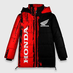 Куртка зимняя женская Honda марка авто, цвет: 3D-черный