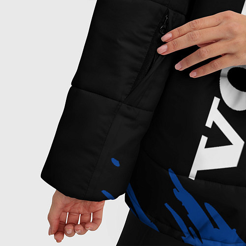 Женская зимняя куртка Volvo - Texture / 3D-Черный – фото 5