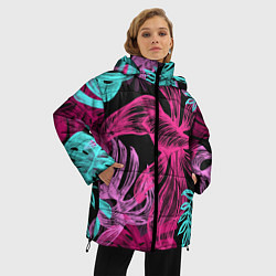 Куртка зимняя женская Папоротниковый неон, цвет: 3D-черный — фото 2