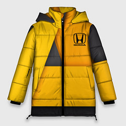 Куртка зимняя женская Honda - Yellow, цвет: 3D-черный