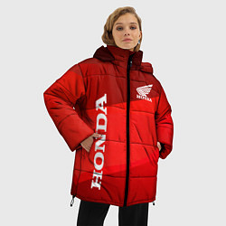 Куртка зимняя женская Honda - Red, цвет: 3D-красный — фото 2