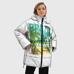 Куртка зимняя женская Тропический Рай Бразилии, цвет: 3D-черный — фото 2