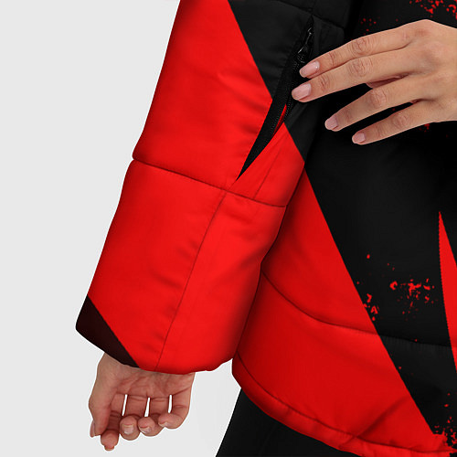 Женская зимняя куртка HONDA RED ХОНДА КРАСНЫЙ / 3D-Черный – фото 5