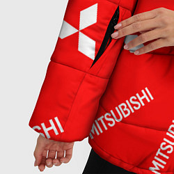 Куртка зимняя женская Mitsubishi Паттерн, цвет: 3D-красный — фото 2