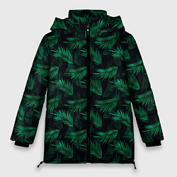 Куртка зимняя женская Ветки елки ель, цвет: 3D-светло-серый