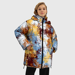 Куртка зимняя женская Камуфляж Василиск Капель, цвет: 3D-красный — фото 2