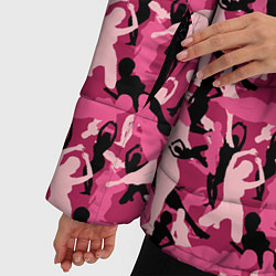 Куртка зимняя женская Стриптиз девушки, цвет: 3D-черный — фото 2