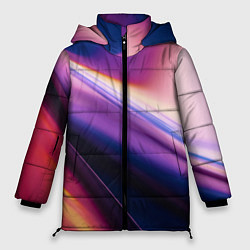 Куртка зимняя женская Градиент Абстрактный Фон, цвет: 3D-черный