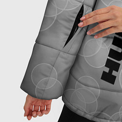 Куртка зимняя женская Hummer abstraction, цвет: 3D-черный — фото 2
