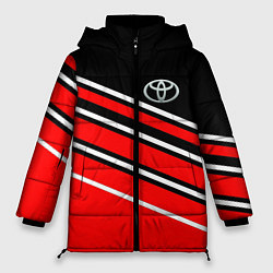 Куртка зимняя женская Toyot полосы, цвет: 3D-светло-серый