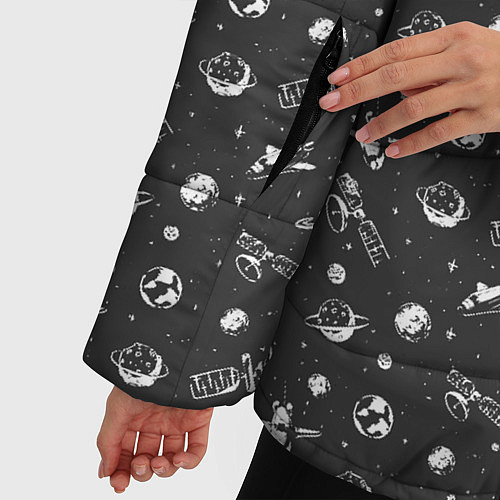 Женская зимняя куртка SPACE / 3D-Черный – фото 5