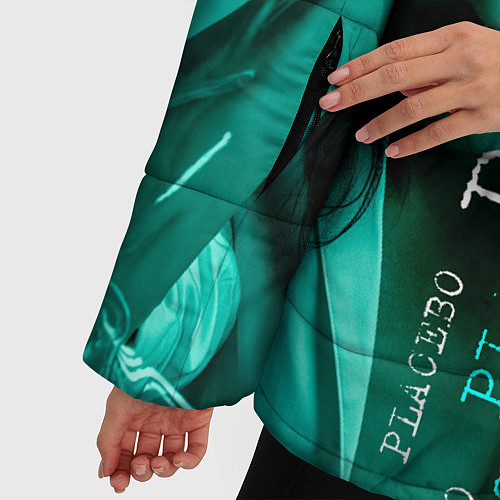 Женская зимняя куртка Placebo - turquoise / 3D-Черный – фото 5