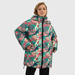 Куртка зимняя женская Ракетки для тенниса, цвет: 3D-черный — фото 2