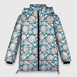 Куртка зимняя женская Мячи Волейбольные, цвет: 3D-светло-серый