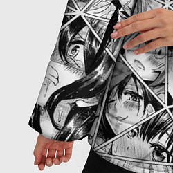 Куртка зимняя женская Manga Ahegao 2 0, цвет: 3D-черный — фото 2