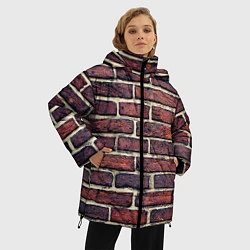 Куртка зимняя женская Brick Wall, цвет: 3D-красный — фото 2