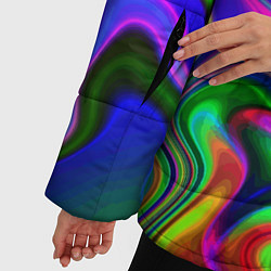 Куртка зимняя женская Expressive pattern Neon, цвет: 3D-красный — фото 2