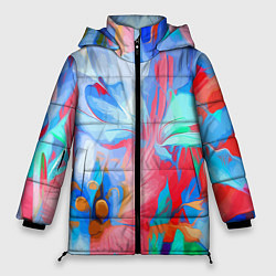 Куртка зимняя женская Fashion floral pattern, цвет: 3D-черный