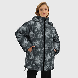 Куртка зимняя женская Морские Котики: Черный, цвет: 3D-черный — фото 2