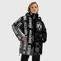 Куртка зимняя женская BORUSSIA Брызги, цвет: 3D-черный — фото 2