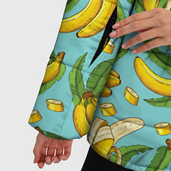 Куртка зимняя женская Banana pattern Summer Fashion 2022, цвет: 3D-красный — фото 2