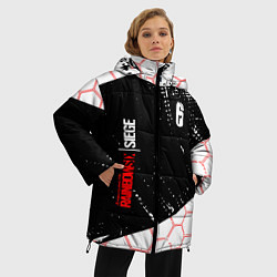 Куртка зимняя женская RAINBOW SIX SIEGE 6 соты, цвет: 3D-светло-серый — фото 2