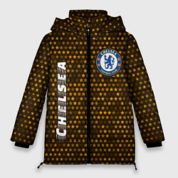 Куртка зимняя женская ЧЕЛСИ Chelsea - Звезды, цвет: 3D-черный