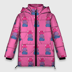 Куртка зимняя женская Котики светофоры, цвет: 3D-светло-серый