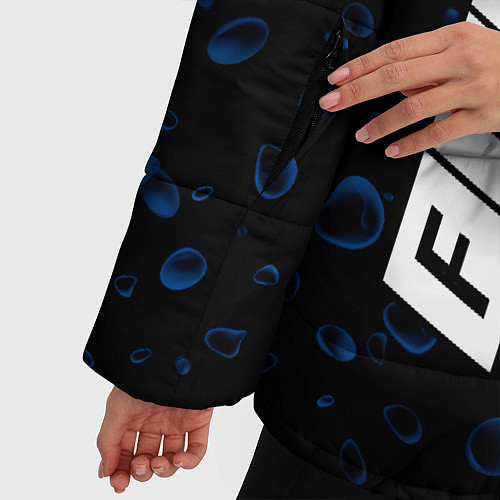 Женская зимняя куртка ФИАТ Капли Дождя / 3D-Черный – фото 5
