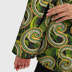 Куртка зимняя женская Текстурные узоры, цвет: 3D-светло-серый — фото 2