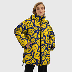 Куртка зимняя женская Flowing emoticons, цвет: 3D-черный — фото 2