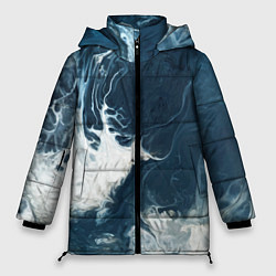 Куртка зимняя женская Texture of dark waves, цвет: 3D-черный