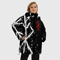 Куртка зимняя женская БЕРСЕРК - КЛЕЙМО ЖЕРТВЫ, цвет: 3D-красный — фото 2