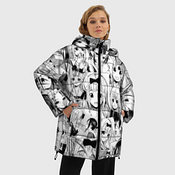 Куртка зимняя женская Госпожа Кагуя паттерн, цвет: 3D-светло-серый — фото 2