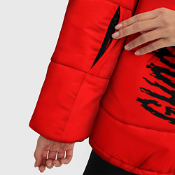 Куртка зимняя женская GHOSTEMANE - Огонь Вертикально, цвет: 3D-черный — фото 2