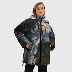Куртка зимняя женская IN COLD wolf without logo, цвет: 3D-красный — фото 2