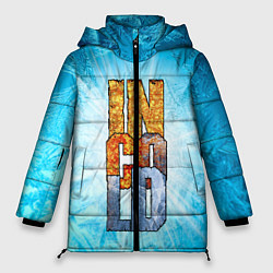 Куртка зимняя женская IN COLD logo with blue ice, цвет: 3D-красный