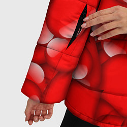 Куртка зимняя женская LOVING HEARTS, цвет: 3D-светло-серый — фото 2