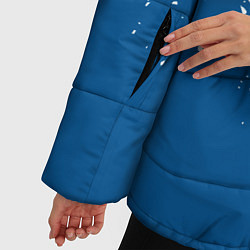 Куртка зимняя женская Psg синие брызги, цвет: 3D-красный — фото 2