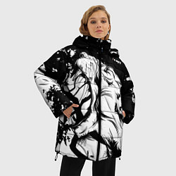 Куртка зимняя женская Im angry!, цвет: 3D-черный — фото 2