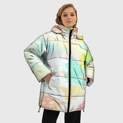 Куртка зимняя женская Сочные краски лета, цвет: 3D-черный — фото 2