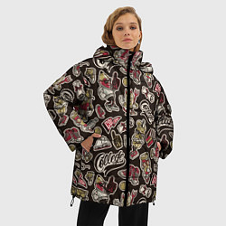 Куртка зимняя женская Колледж, цвет: 3D-черный — фото 2