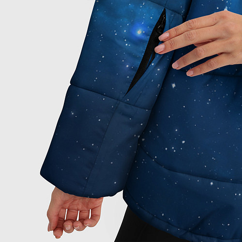 Женская зимняя куртка Космическая ночь / 3D-Черный – фото 5